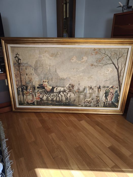 Quadro em tela antigo