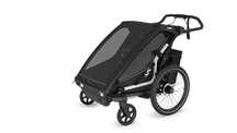Thule Chariot Sport 2 podwójna czarna przyczepka rowerowa Ekspozycyjna