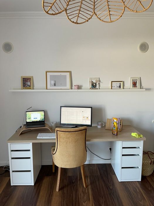 2x Blocos de gavates micke + tampo escritório lagkapten