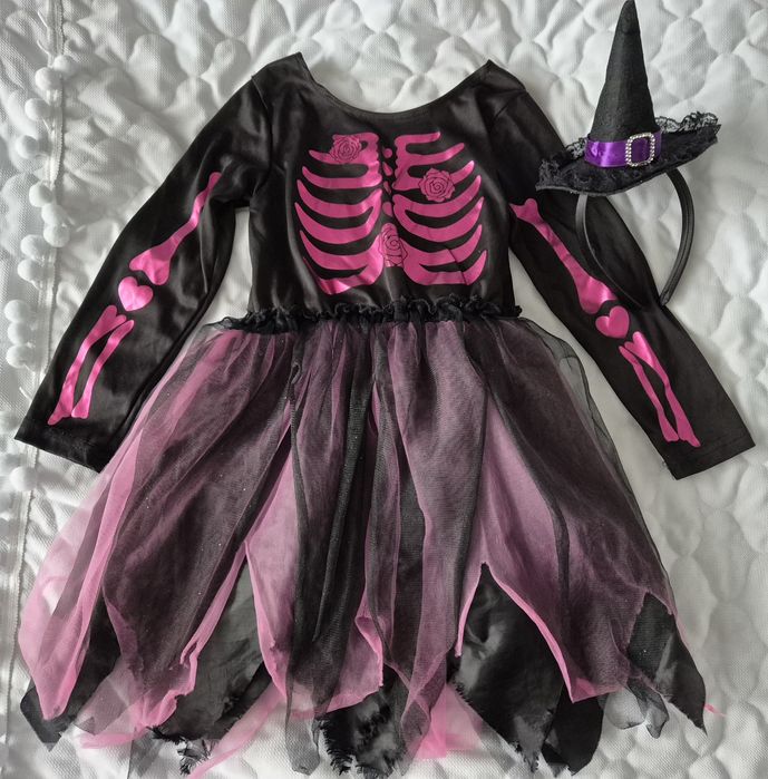 Strój na halloween dla dziewczynki rozmiar 116