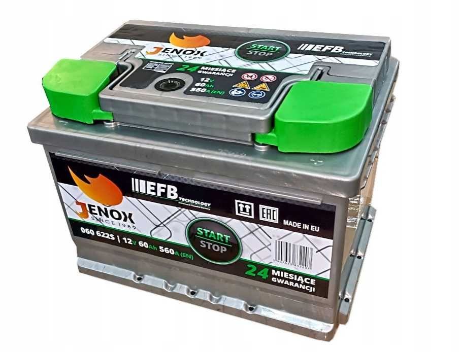 Akumulator Jenox EFB 60 62 Ah START STOP Bosch Varta GROM CENTRA DOWÓZ