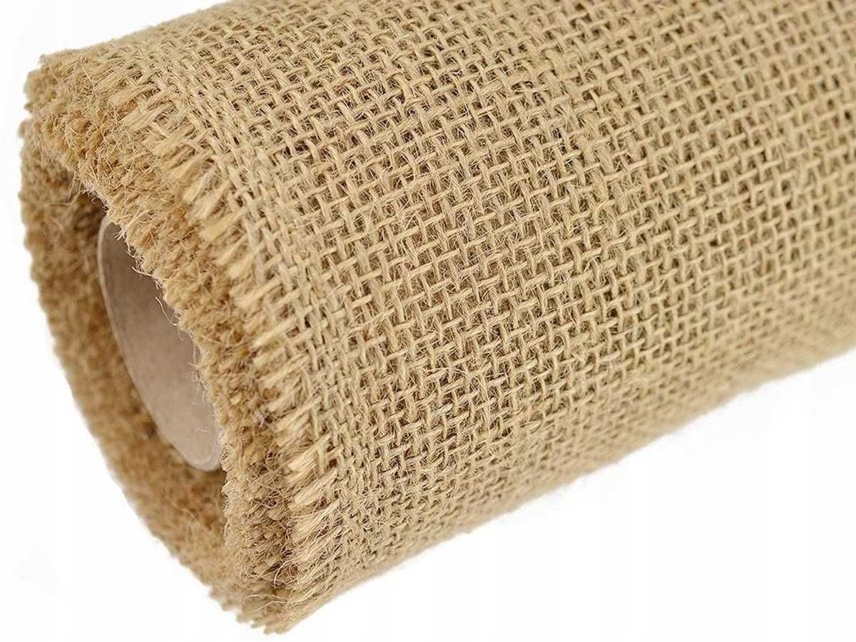 JUTA tkanina jutowa DEKORACYJNA NATURALNA bieżnik 5m 30cm