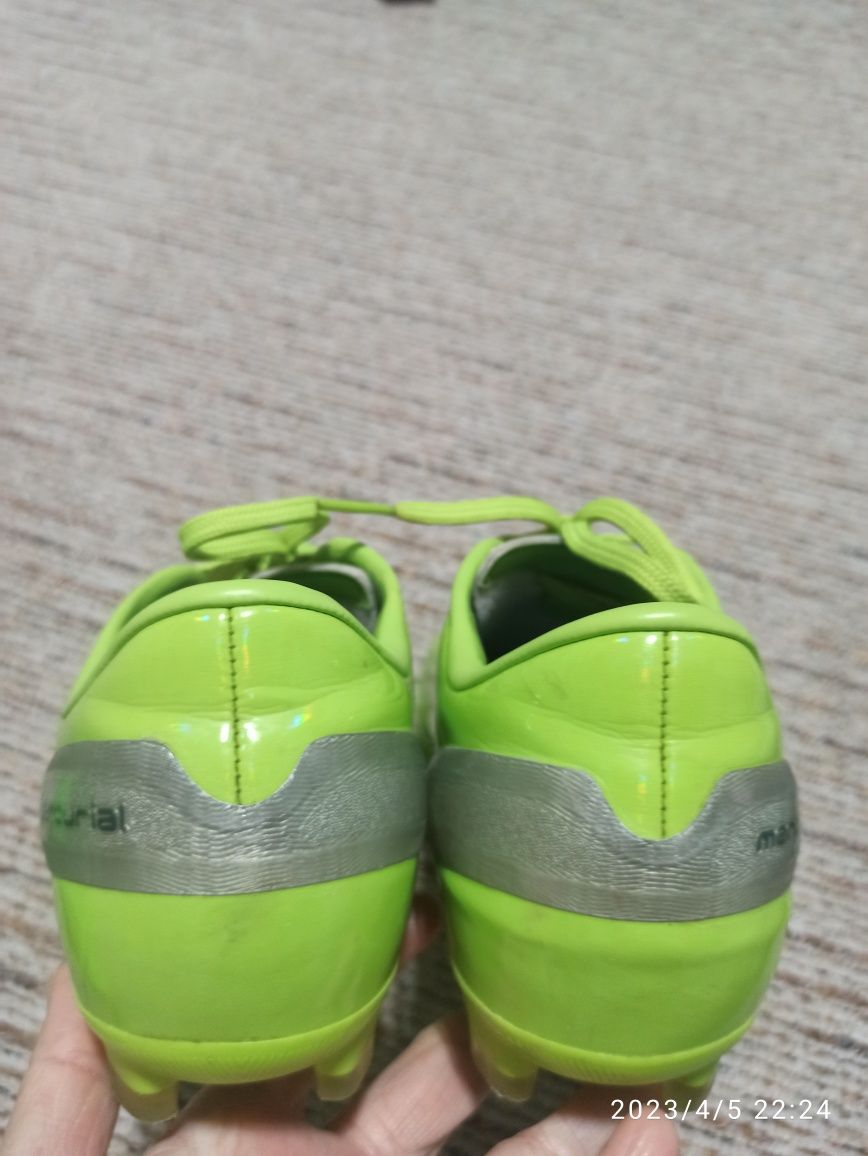 Korki piłkarskie limonkowe Nike Mercurial 36,5 23,5cm