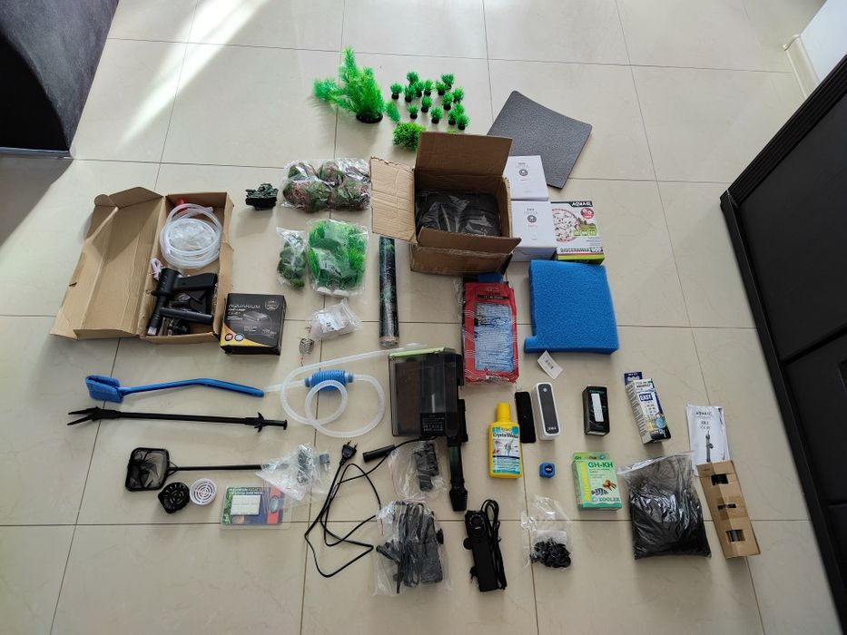 Dwa kompletne akwaria 30L i 10L + mnóstwo akcesoriów