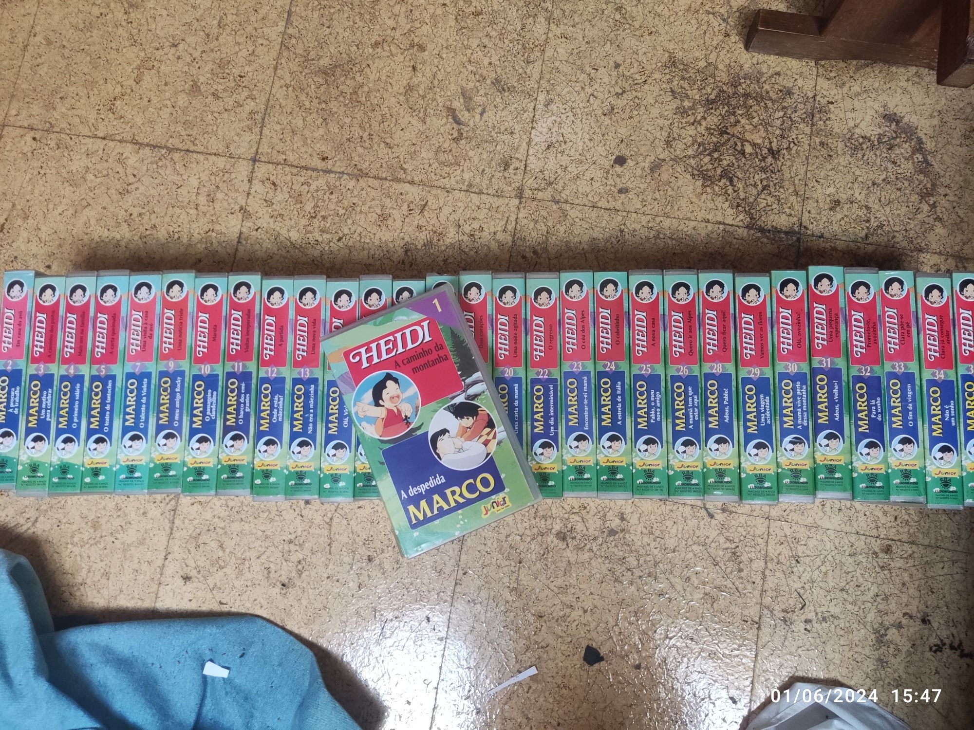 Colecção VHS Heidi e Marco