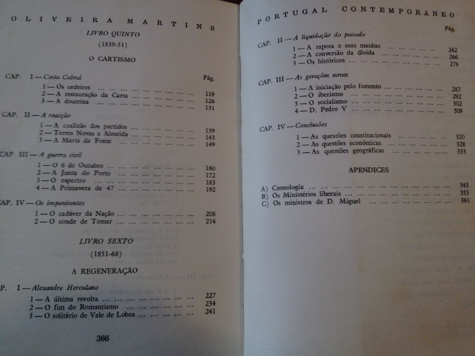 Oliveira Martins - Portugal Contemporâneo (2 vols.)