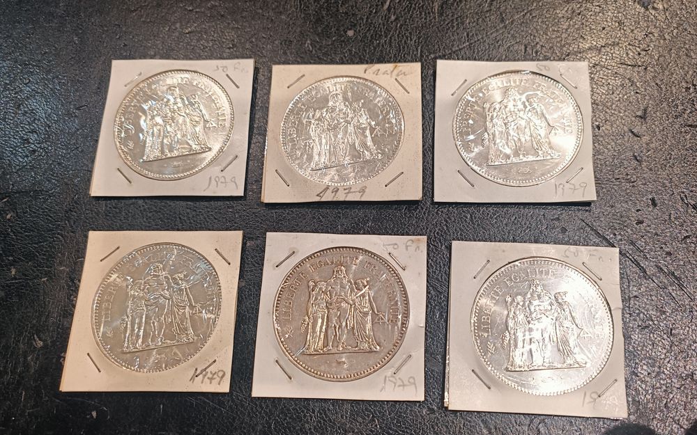 Moedas 50 Francos Prata 1979
