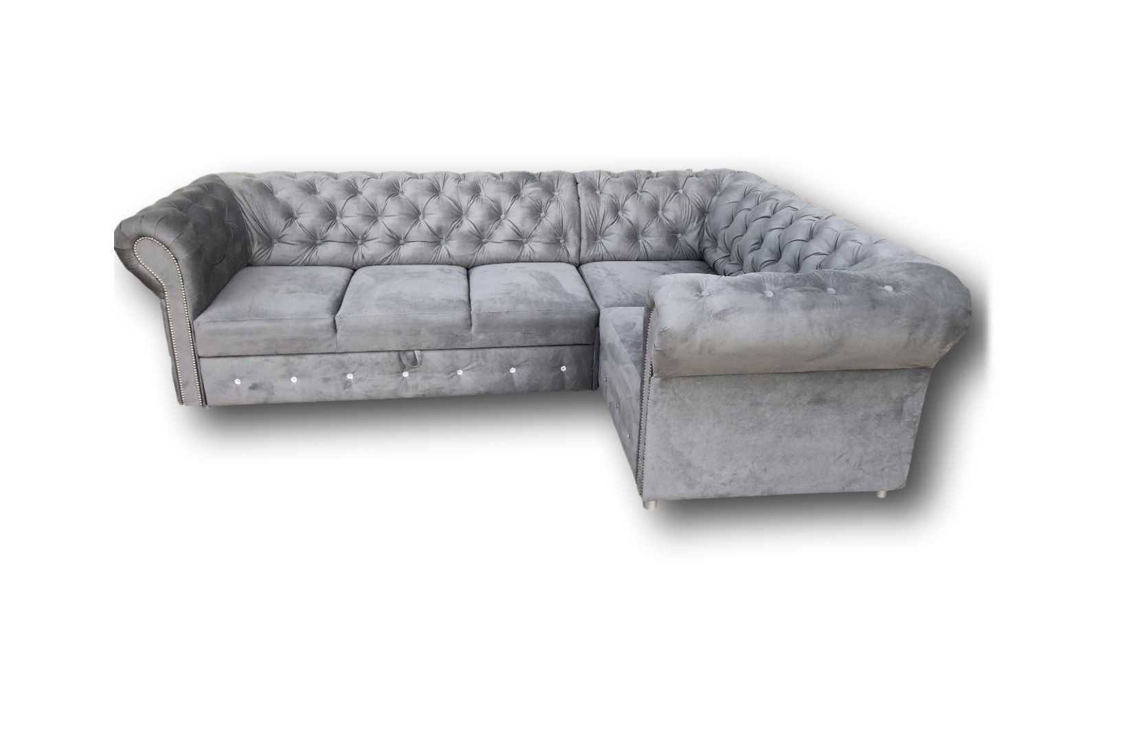 Sofa Chesterfield 3 osobowa Funkcja spania