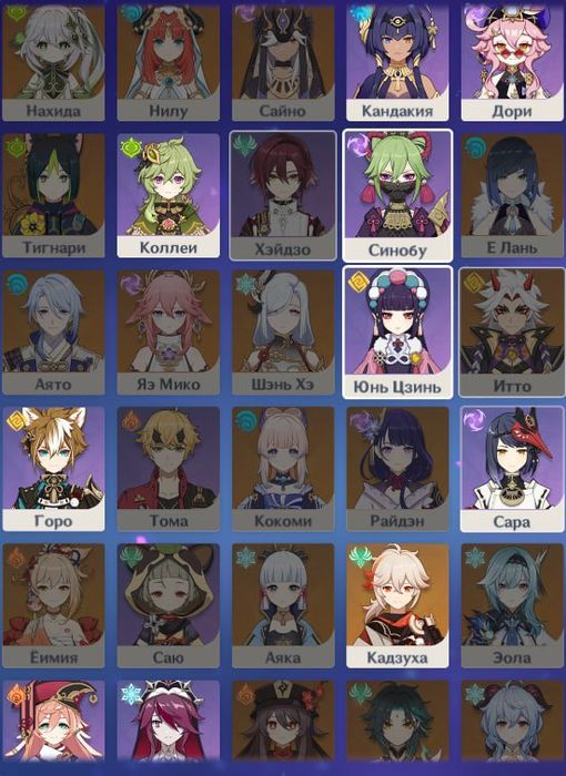 Акаунт геншин 41лвл