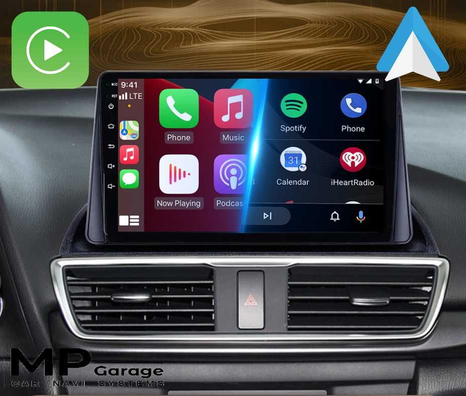 Radio MAZDA_3 BM Android_11 4G Qled CarPlay/AA LTE Montaż