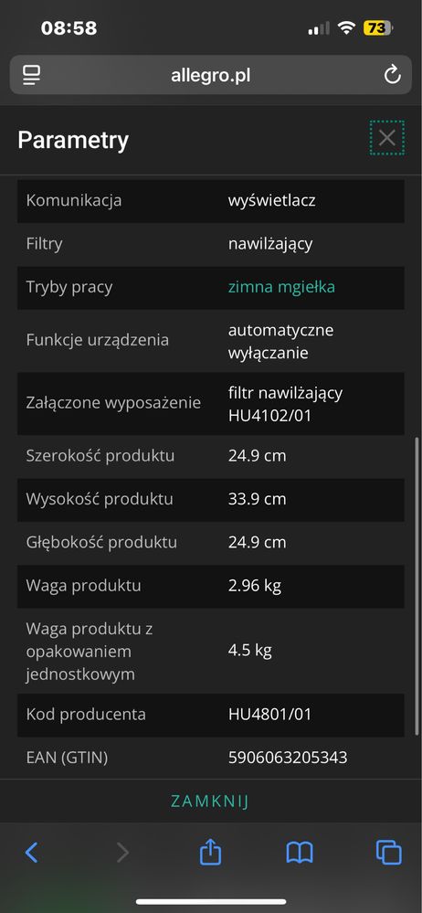 Nawilżacz powietrza