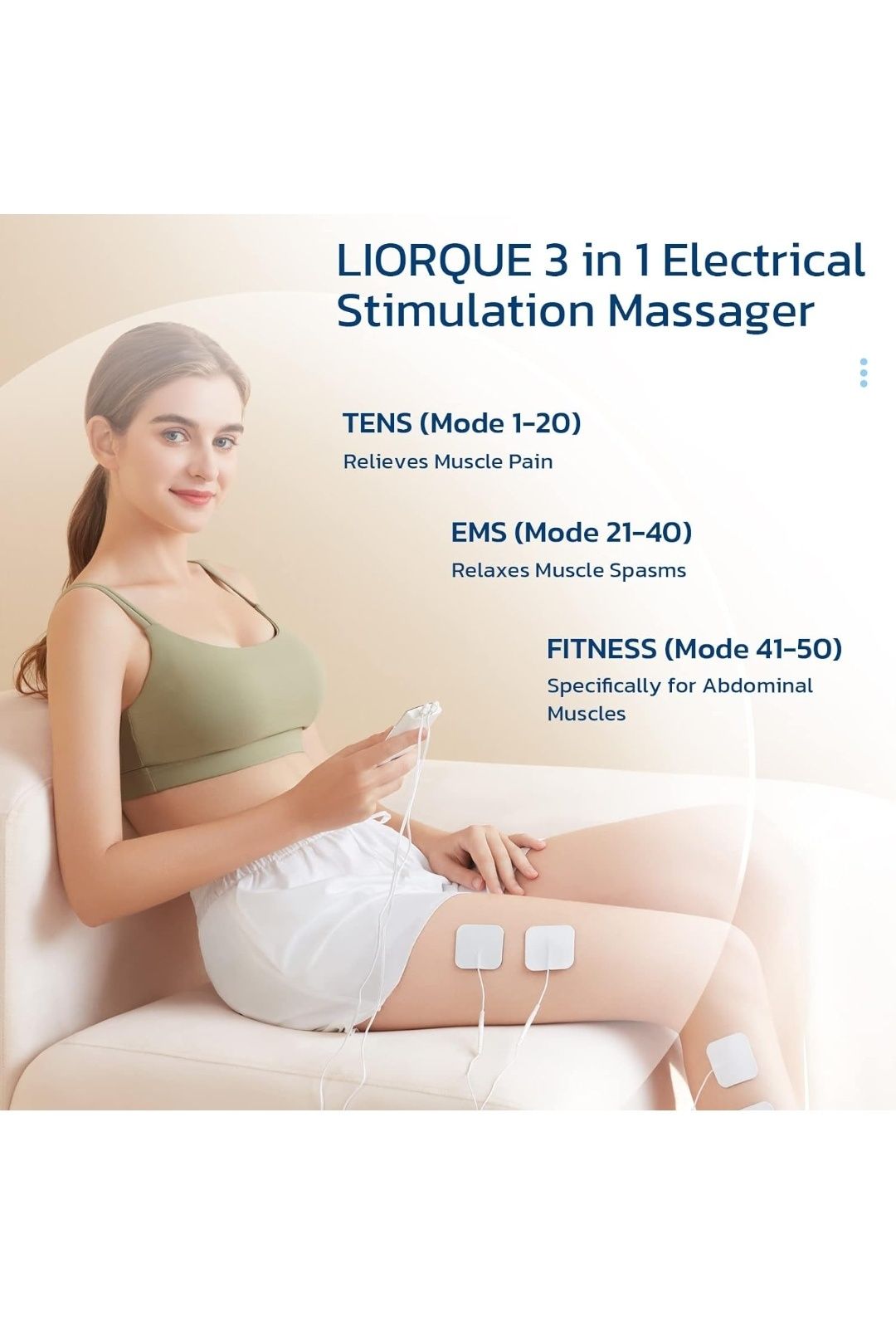 LIORQUE Tens Fitness  stymulator mięśni 3 w 1