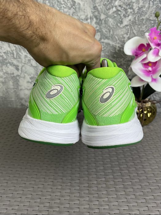 ASICS Dyna Flyte кроссовки 44 размер спортивные салатовые оригинал
