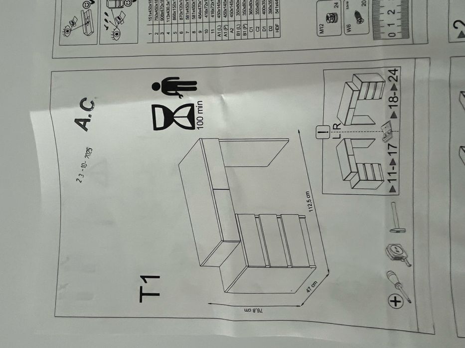 Biurko toaletka z szufladami