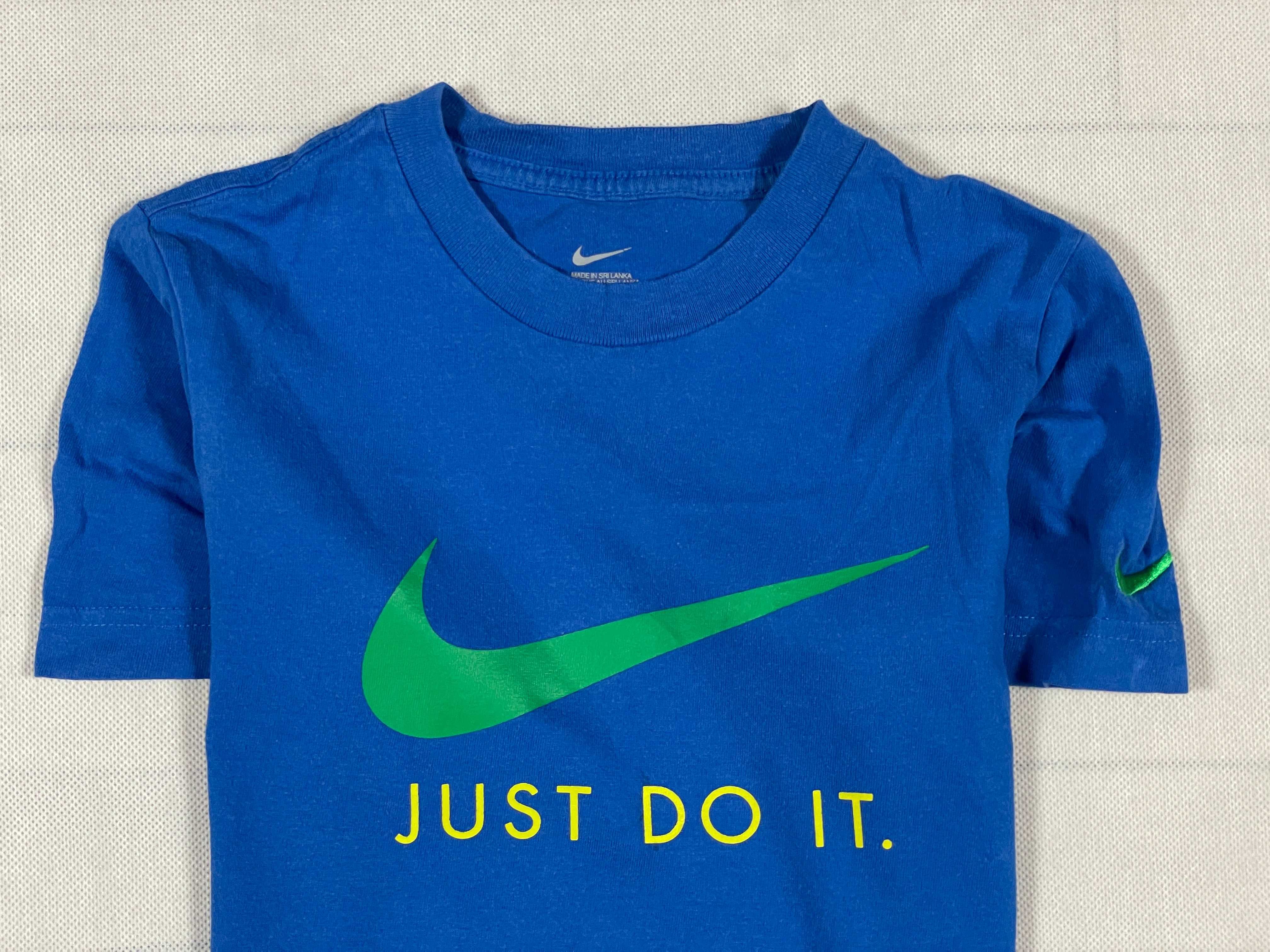 Nike T-Shirt Dziecięcy Chłopięcy Sportowy Logo Unikat Klasyk S 8Y 10Y