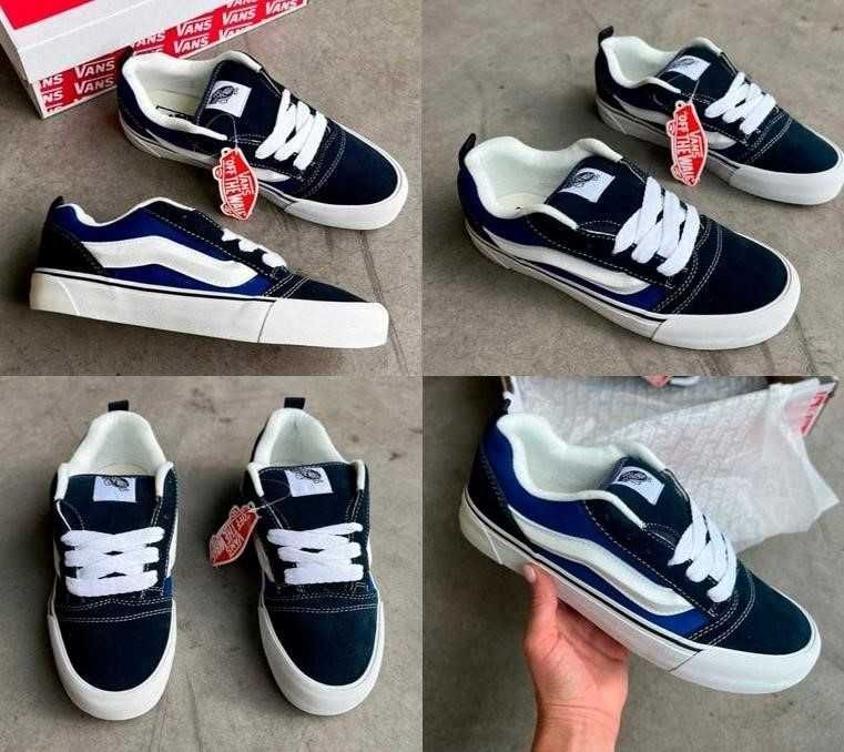 Мужские Кеды Vans Knu Skool Navy White 41-45 ванс олд Распродажа