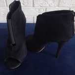 Granatowe buty botki obcas 38