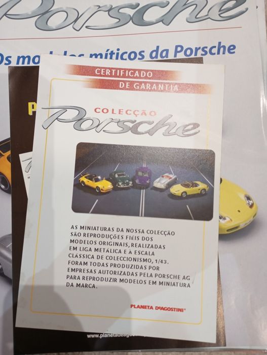 Coleção Porche com todos os carros da coleção e fascículos