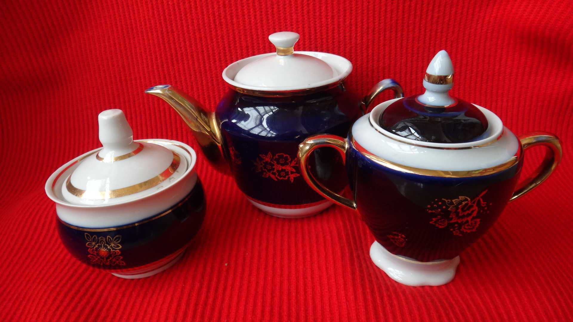 Чайник (заварник) сахарница и для варенья кобальт - 90 г.