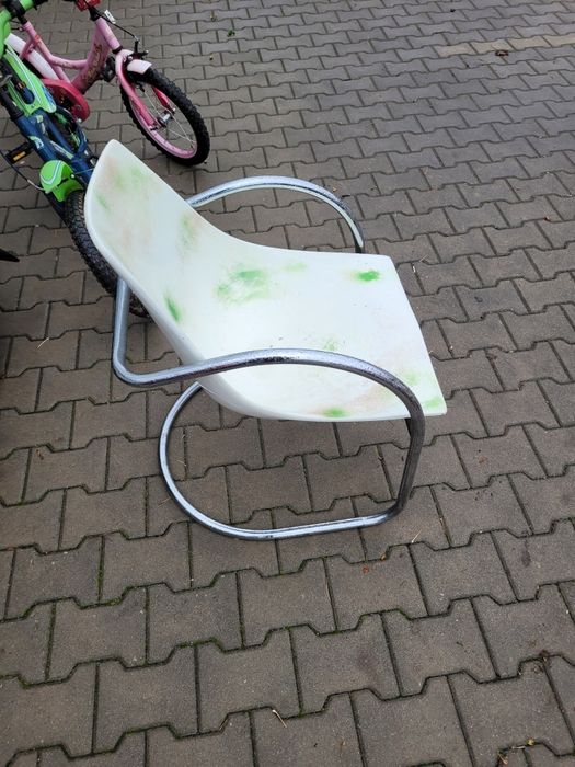 Krzesło fotel w stylu bauhaus lata 70