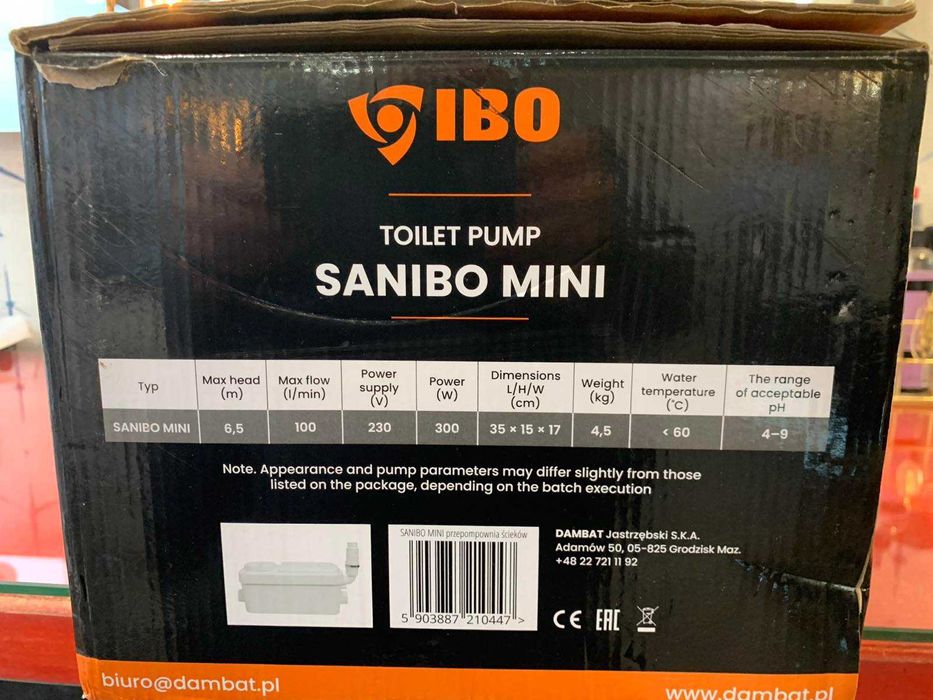 Канализационная установка IBO SANIBO MINI