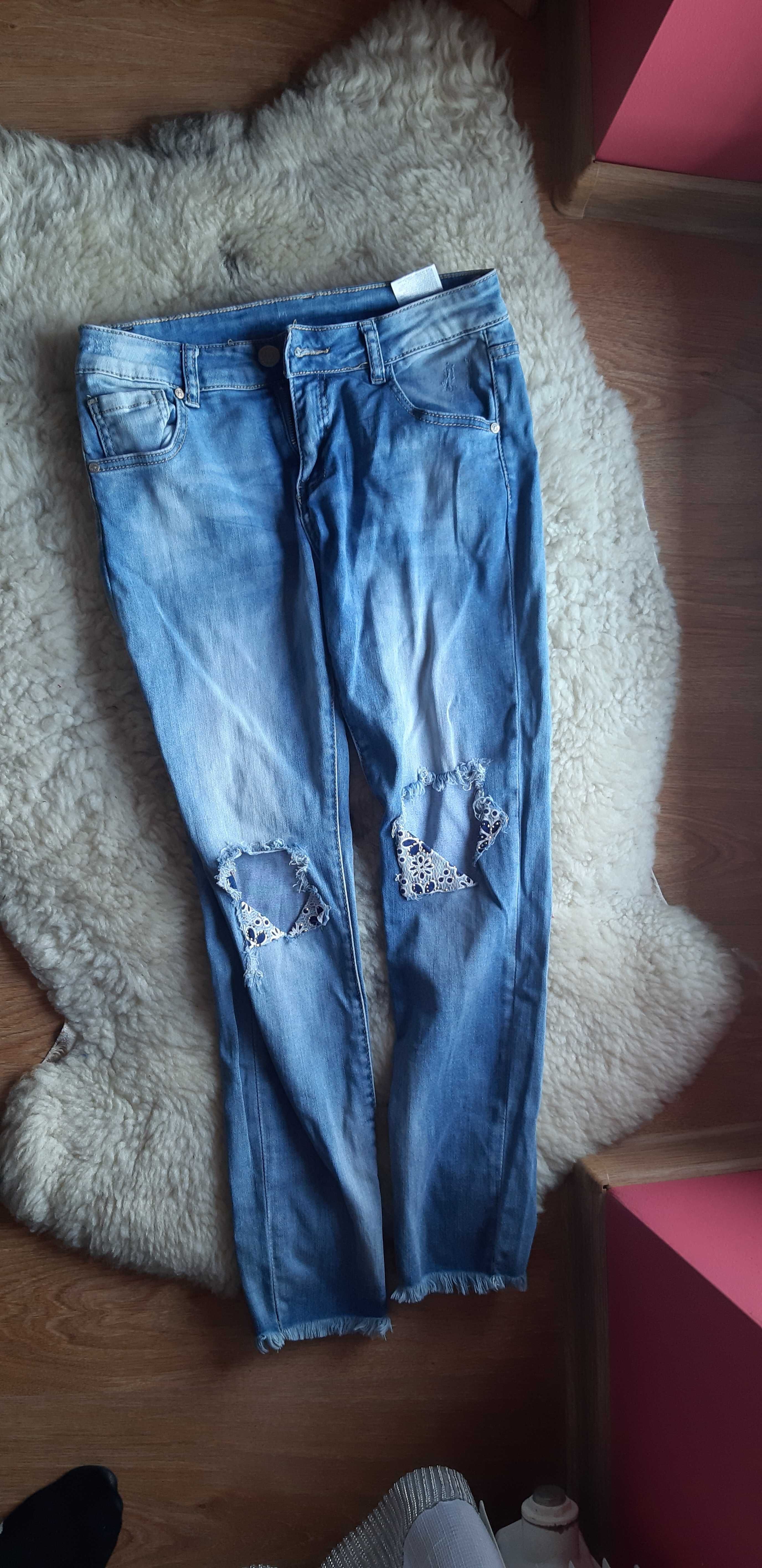 Spodnie jeans r. M/38