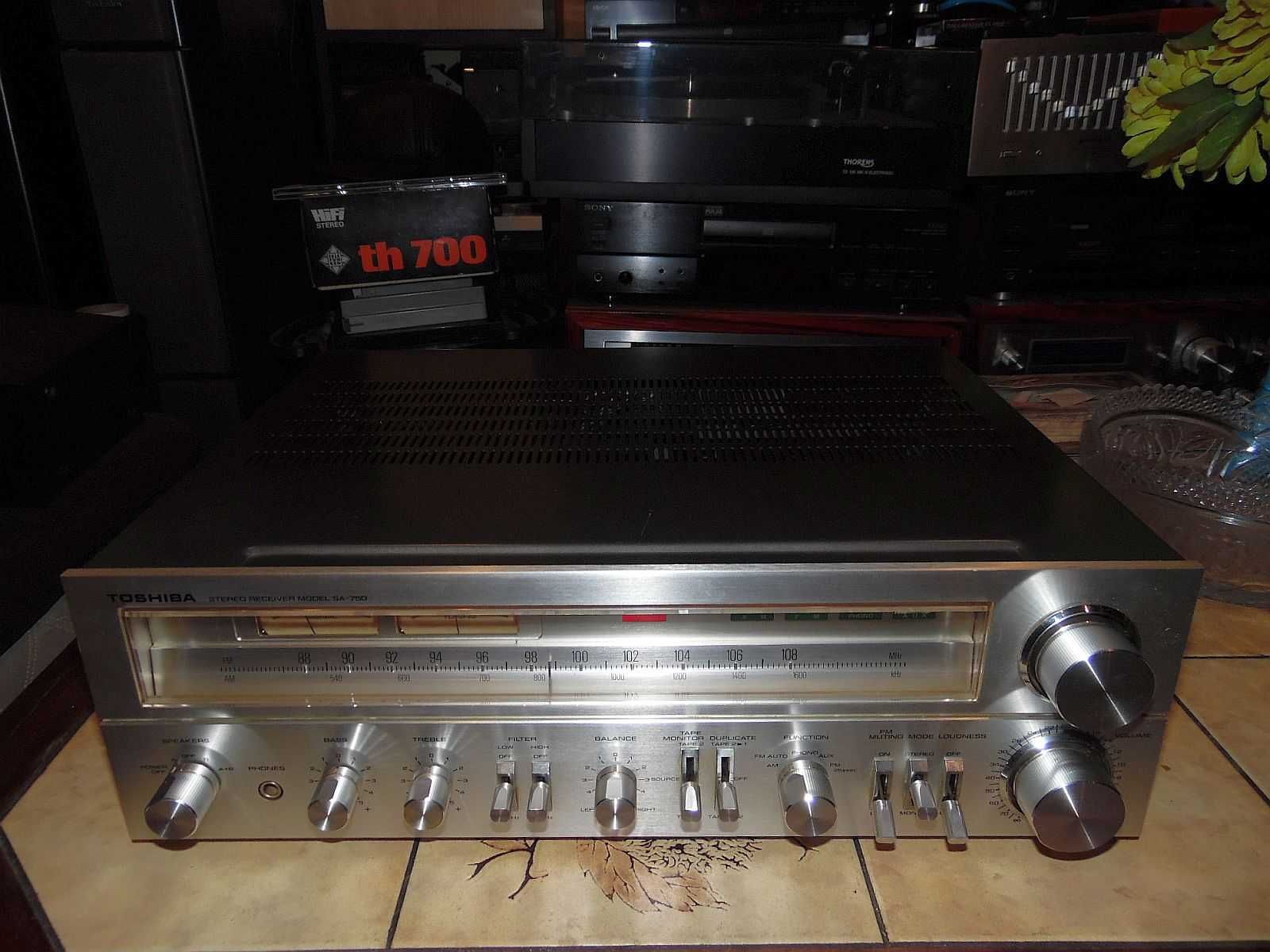 Wzmacniacz ampli stereo Toshiba SA-750 (Pioneer SX-750 bliźniak) 2x50W