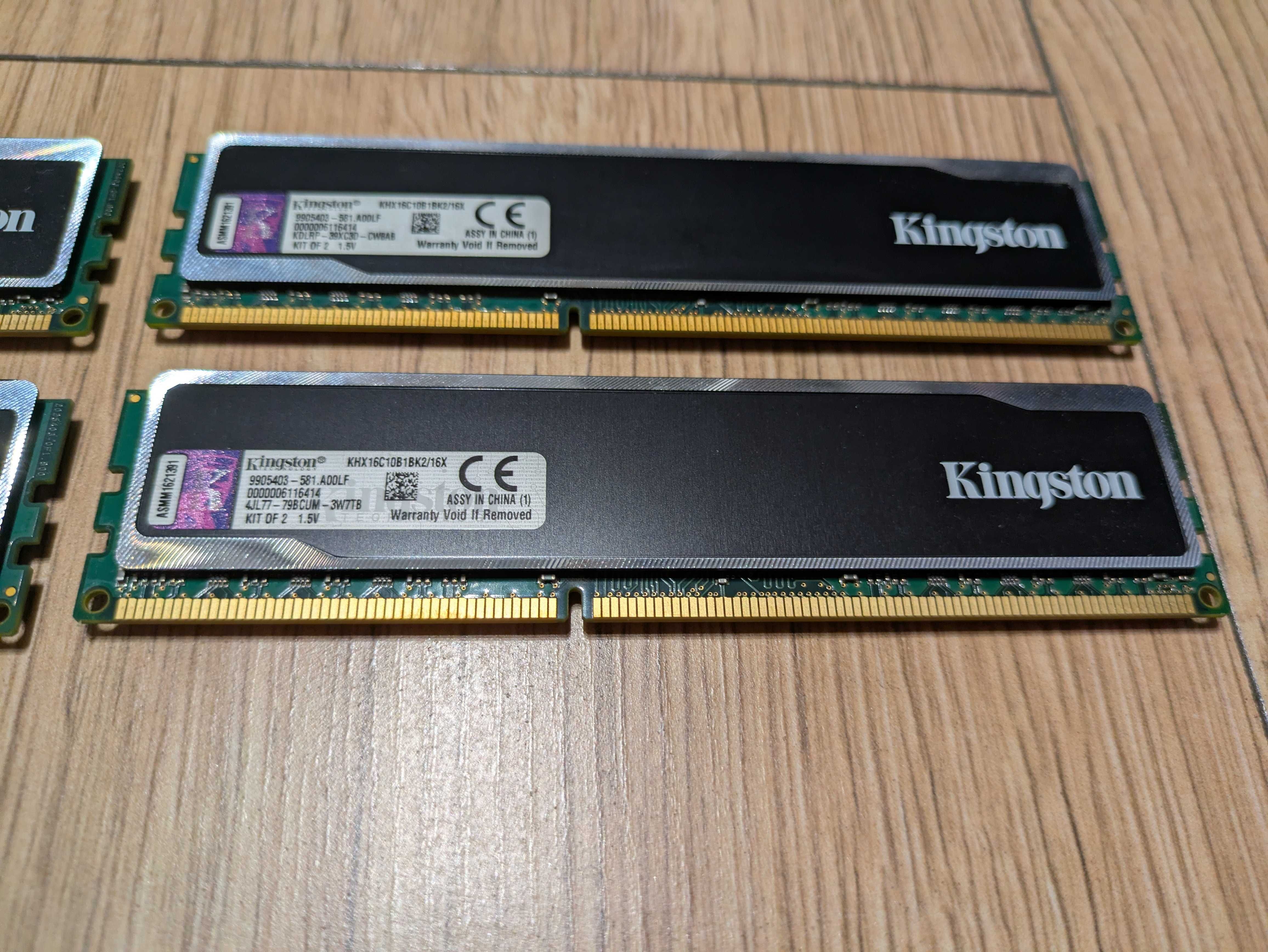 Pamięć RAM DDR3 Kingston HyperX black 32GB (4x8GB) - Używane