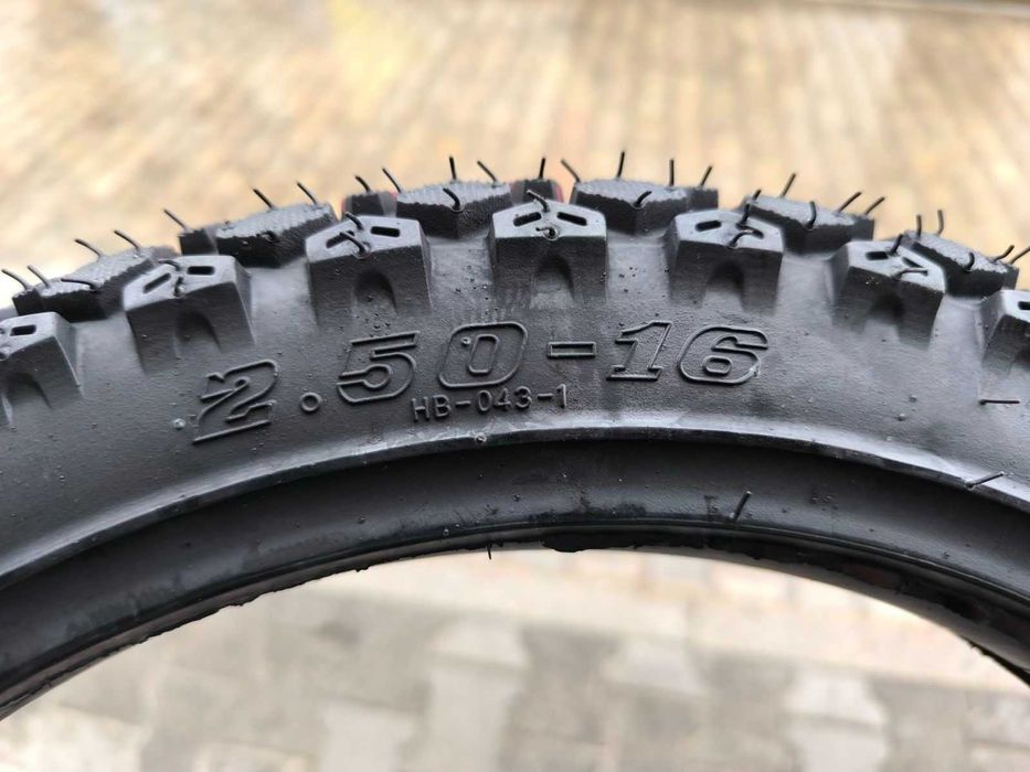 Шина з камерою 2.50-16 Taiwan PF-235 6 PR до мопеда Карпати Верховина