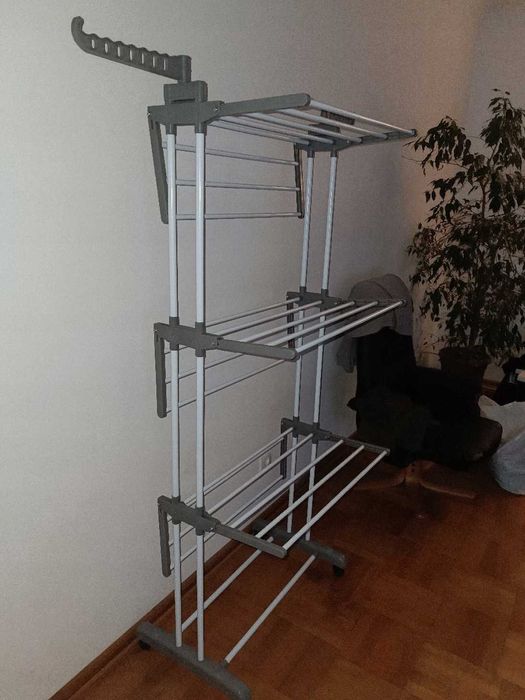 Duża Suszarka na Pranie i Bieliznę Składana XXL 50kg Wolnostojąca