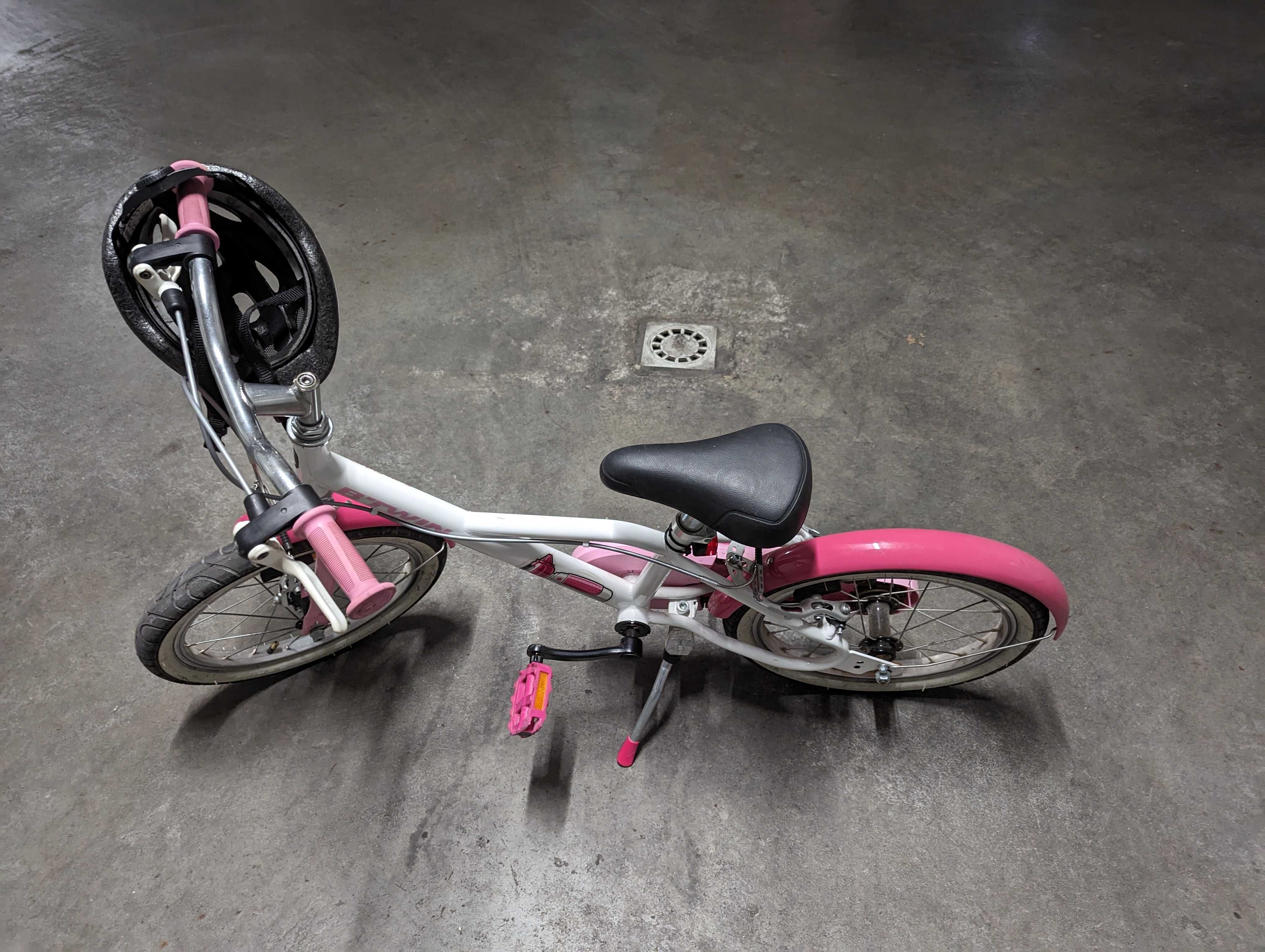 Bicicleta de Criança 4-6 anos 500 DOCTOGIRL 16 Polegadas + Capacete XS