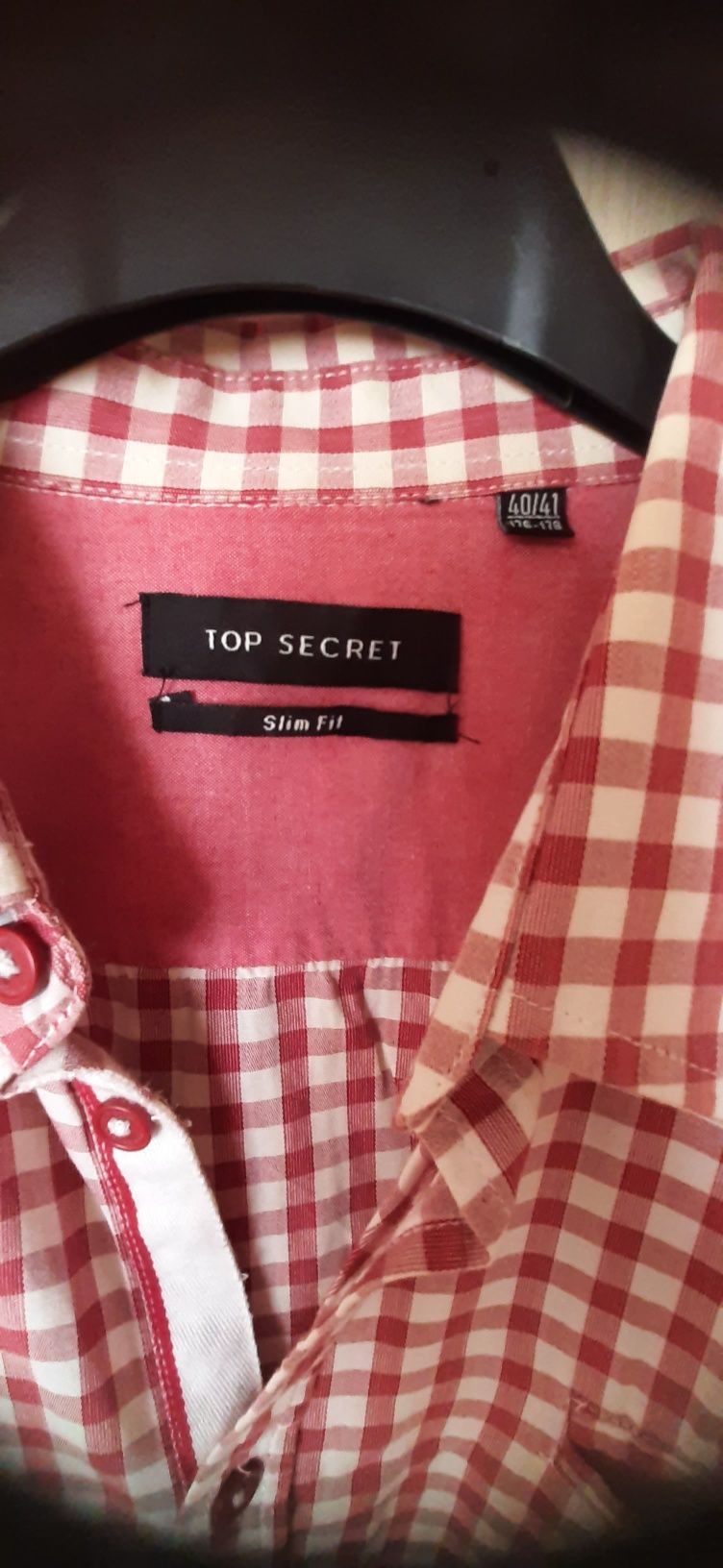 Koszula męska w kratkę marki Top Secret rozmiar 40/41