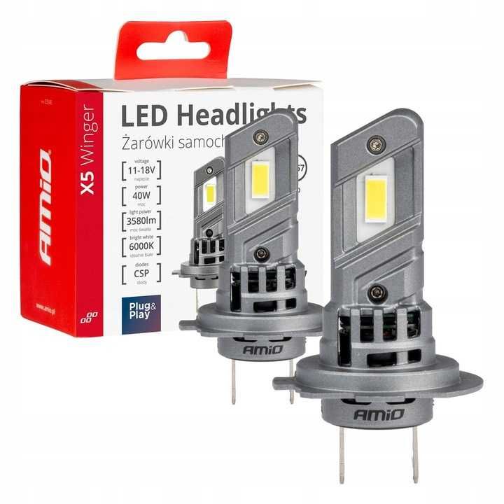 Żarówki Amio Led H7 mix