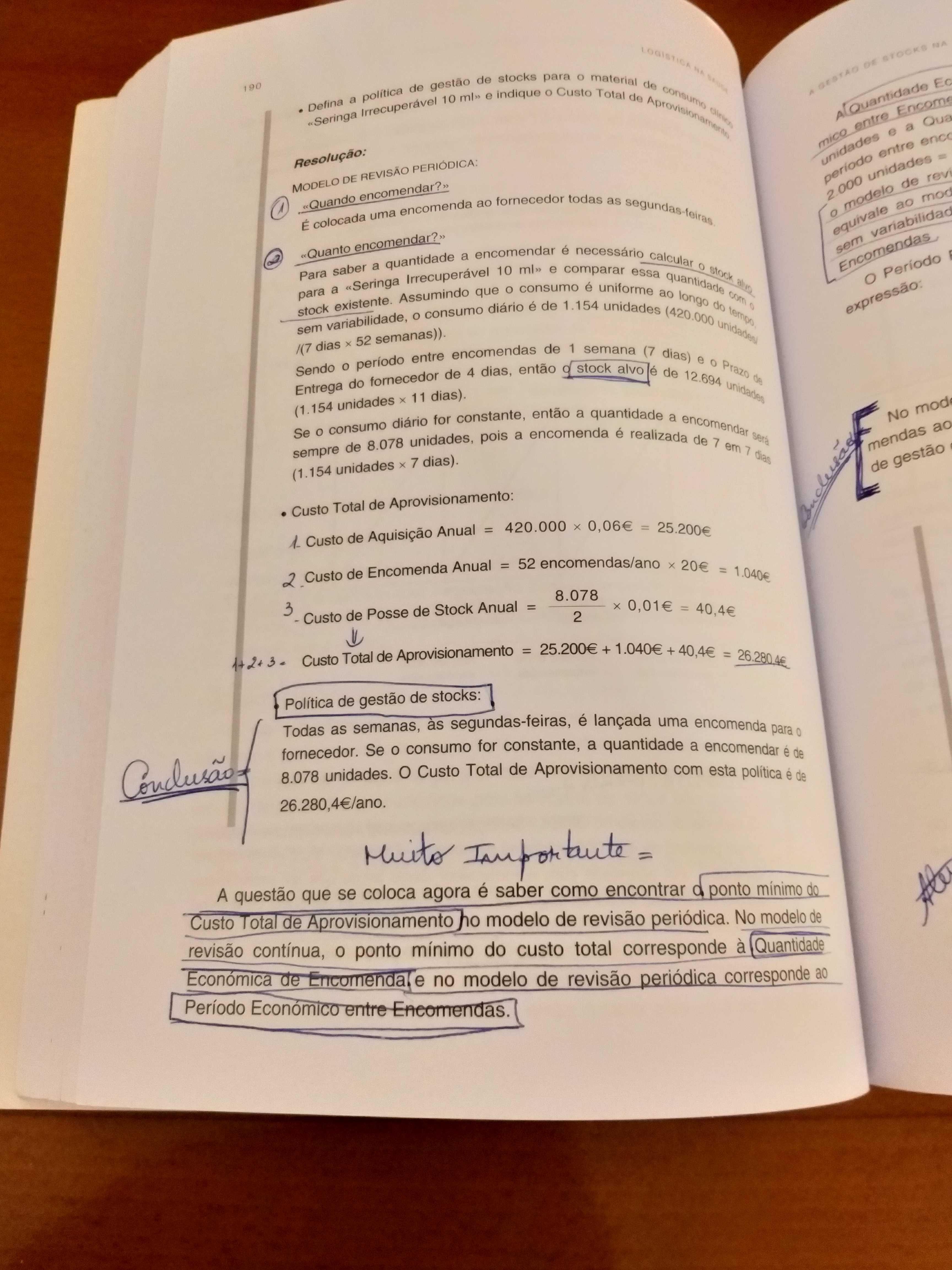 Livro logistica na saúde - com algumas anotações no interior USADO