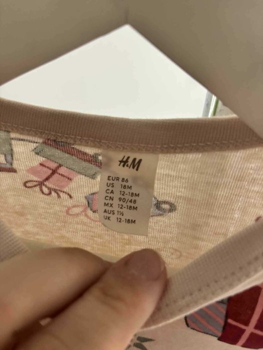 Body świąteczne 100% Bawełna H&M r. 86