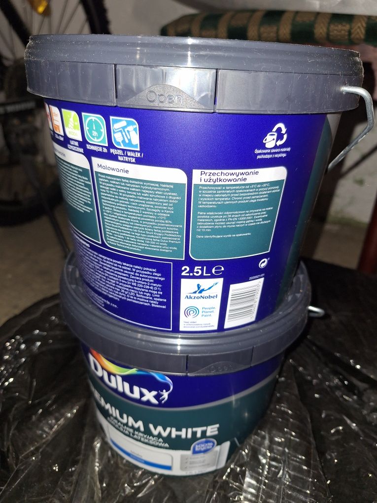 DULUX Farba lateksowa Premium White 2.5 L