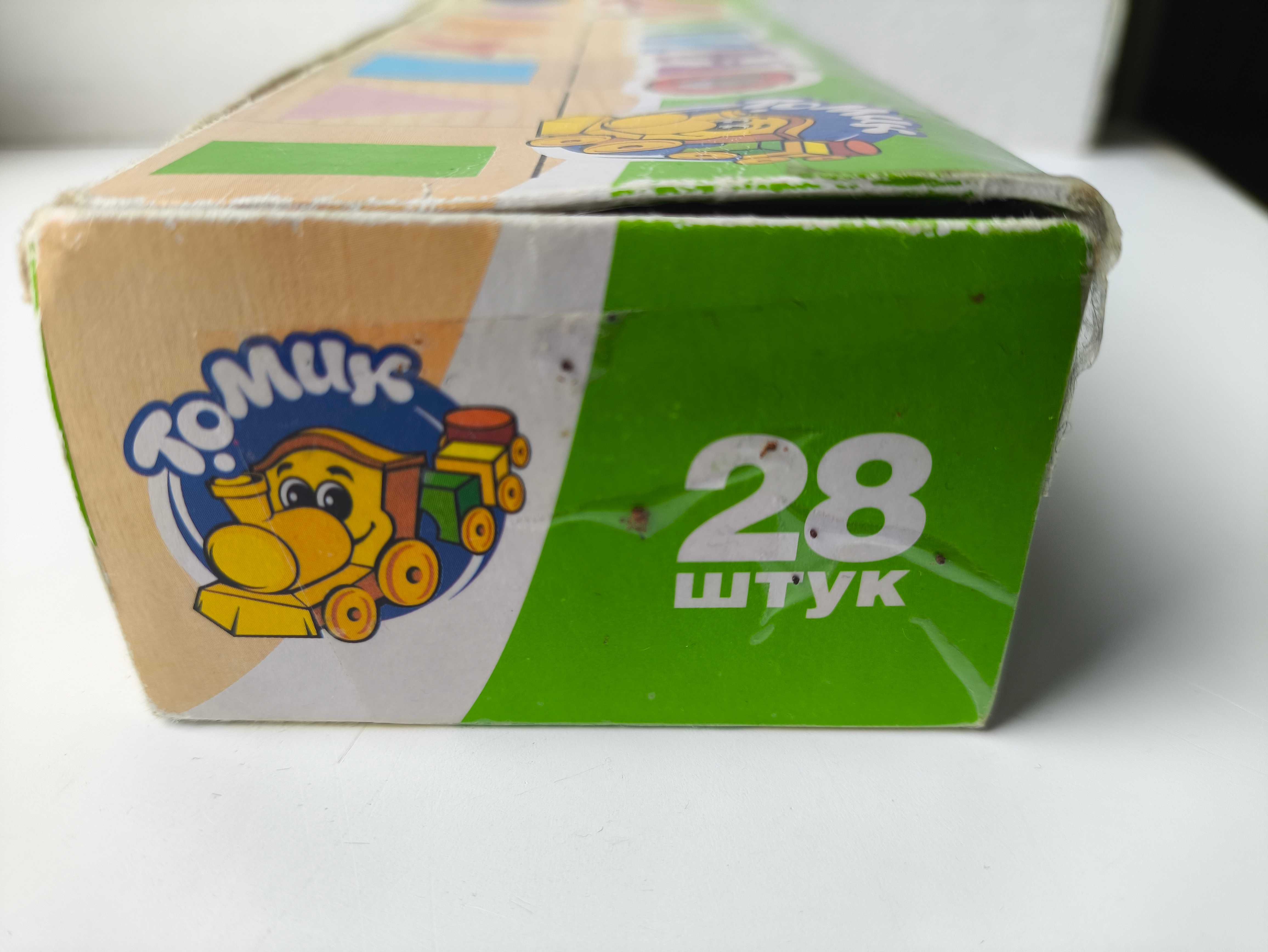 Дитяче доміно геометричні фігури 28 шт.