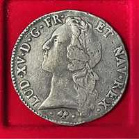 Moneta, Francja, Luis XV, Écu au bandeau 1767