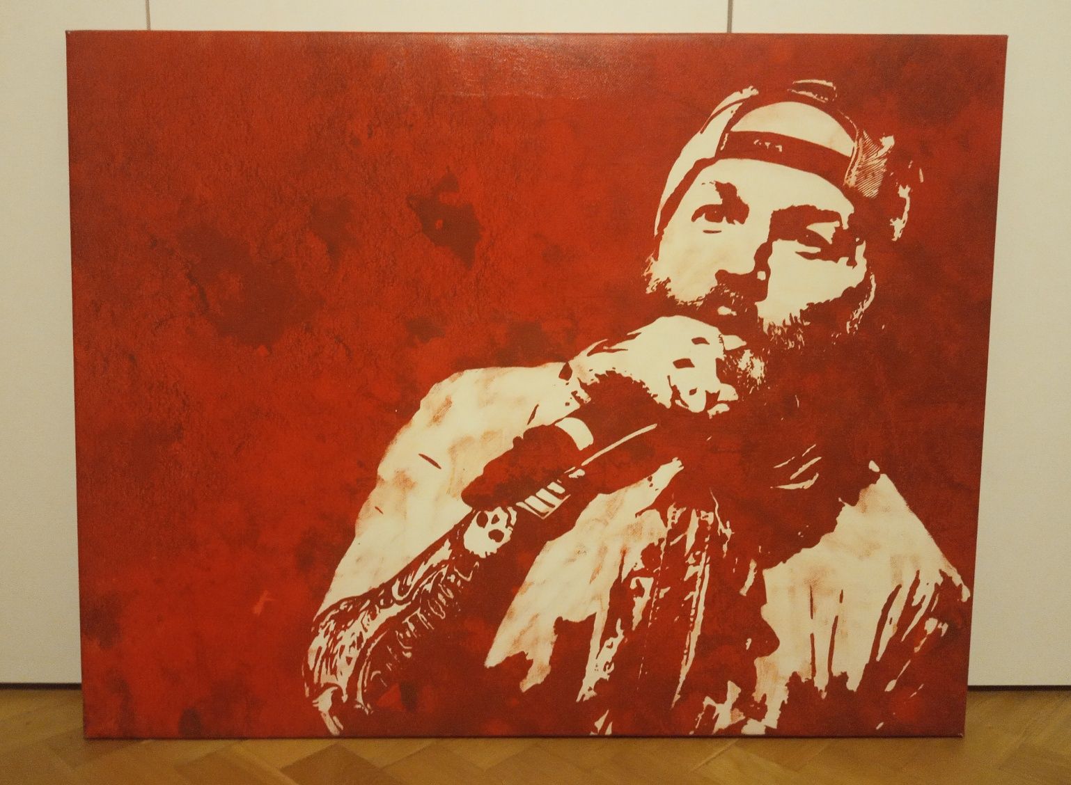 Obraz ręcznie malowany na płótnie 70x90 cm Fred Durst Limp Bizkit Wro