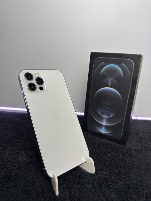 iPhone 12 Pro|Srebrny|100%|Bardzo Dobry|Pełen Zestaw