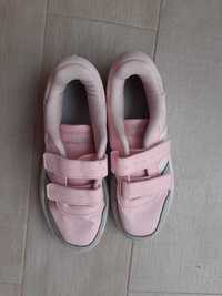 Ténis adidas tam 35 rosa e branco