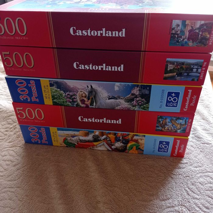 Castorland 5x puzzle 500 i 300