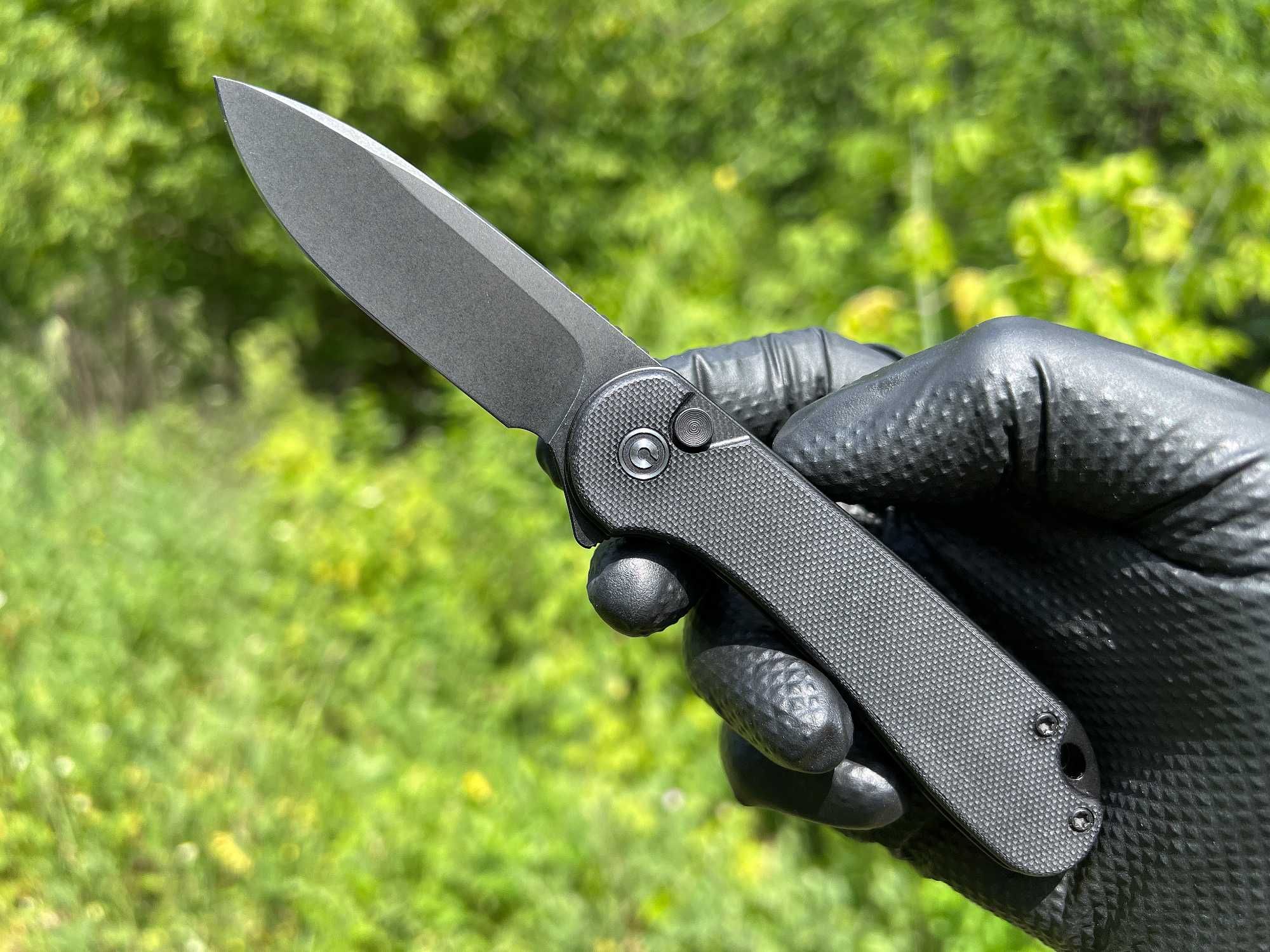 Складний ніж Civivi Elementum II Button Lock Black/Green G-10