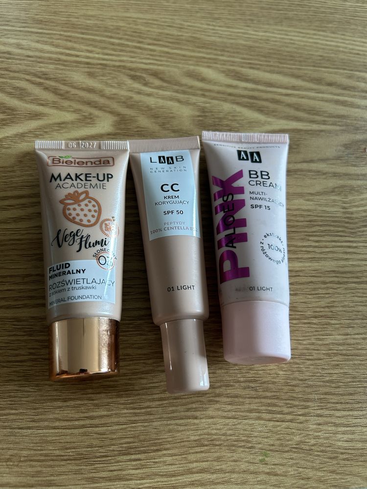 AA krem CC BB fluid mineralny zestaw