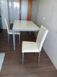 Novo Preço Mesa em vidro temperado com quatro cadeiras