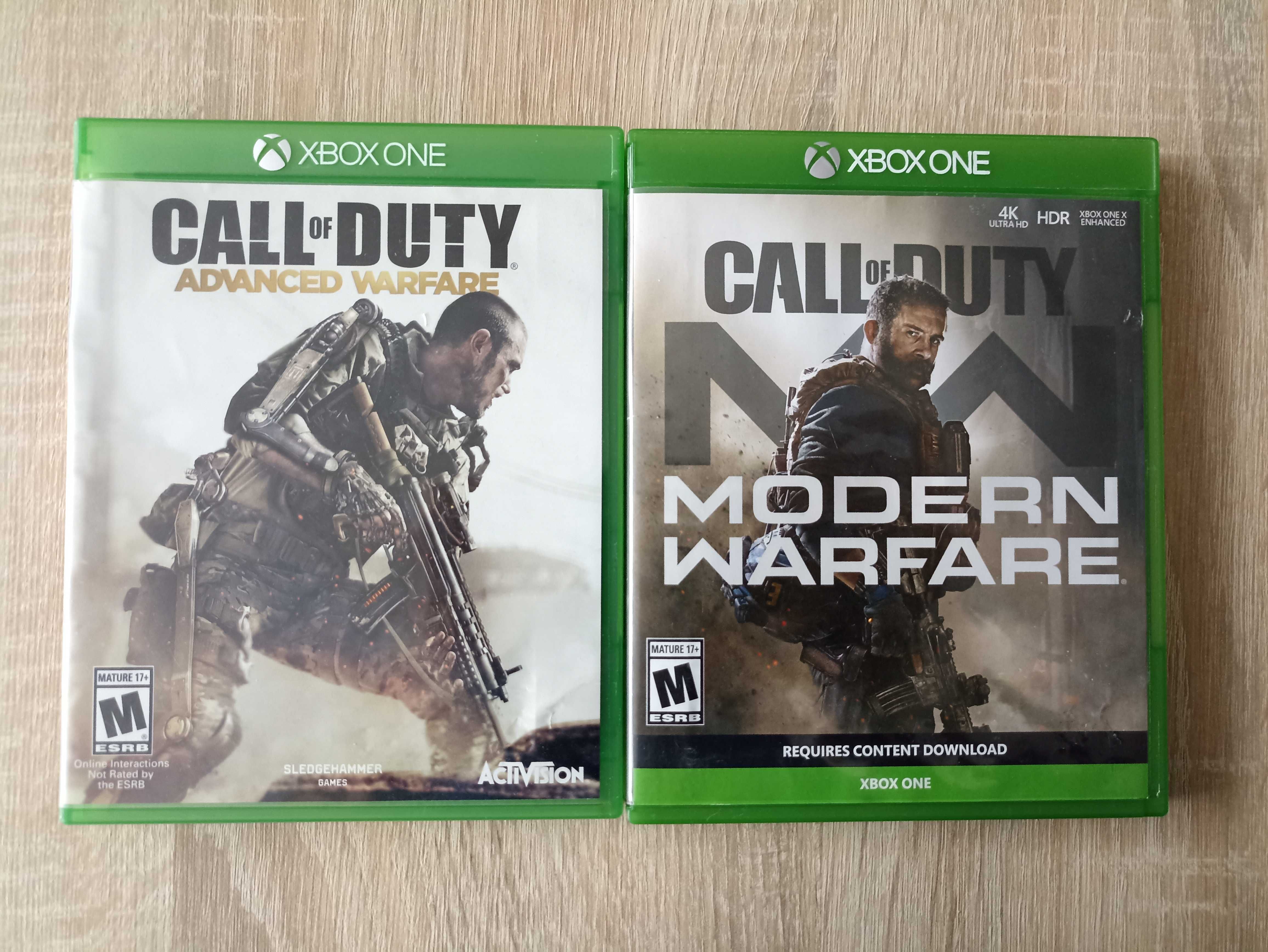 Pudełka Call of Duty Advanced Warfare Modern Warfare Xbox One