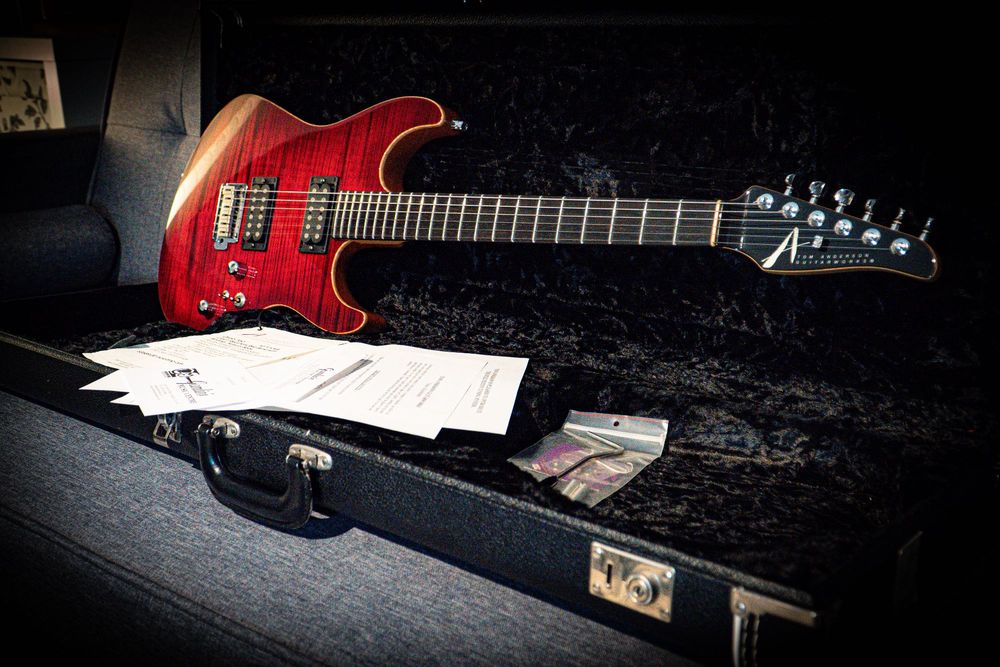 Tom Anderson DROP TOP rok 2004 modern stratocaster nie Suhr,LsL,Fender