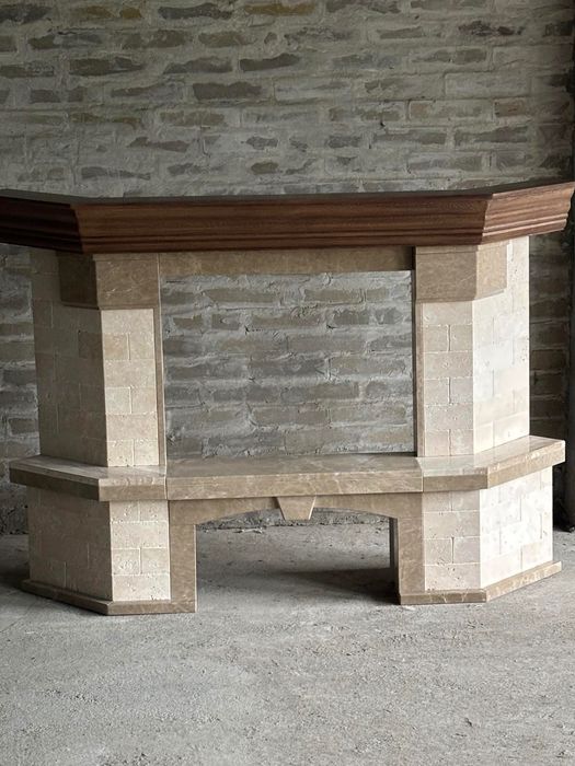 Портал для каміна.Камін  мармуровий.Камін з мармуру. Мраморний камін.