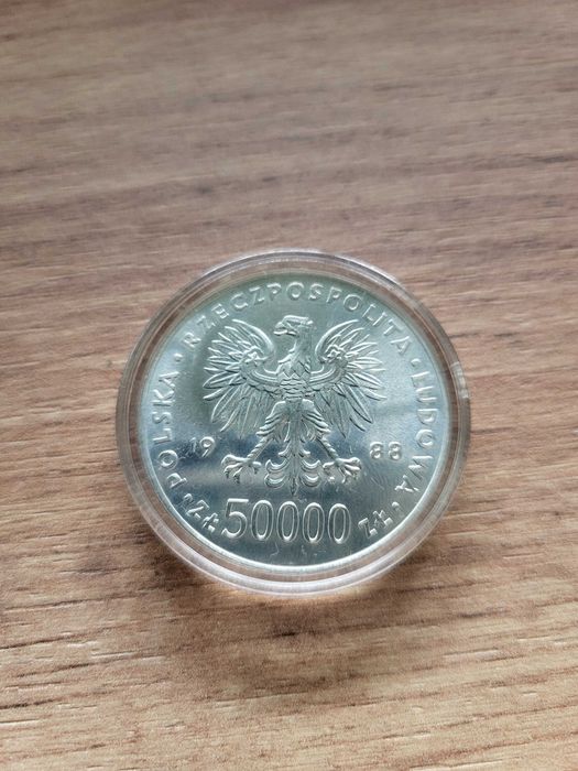 Srebrna moneta 70 rocznica Odzyskania Niepodległości Józef Piłsudski