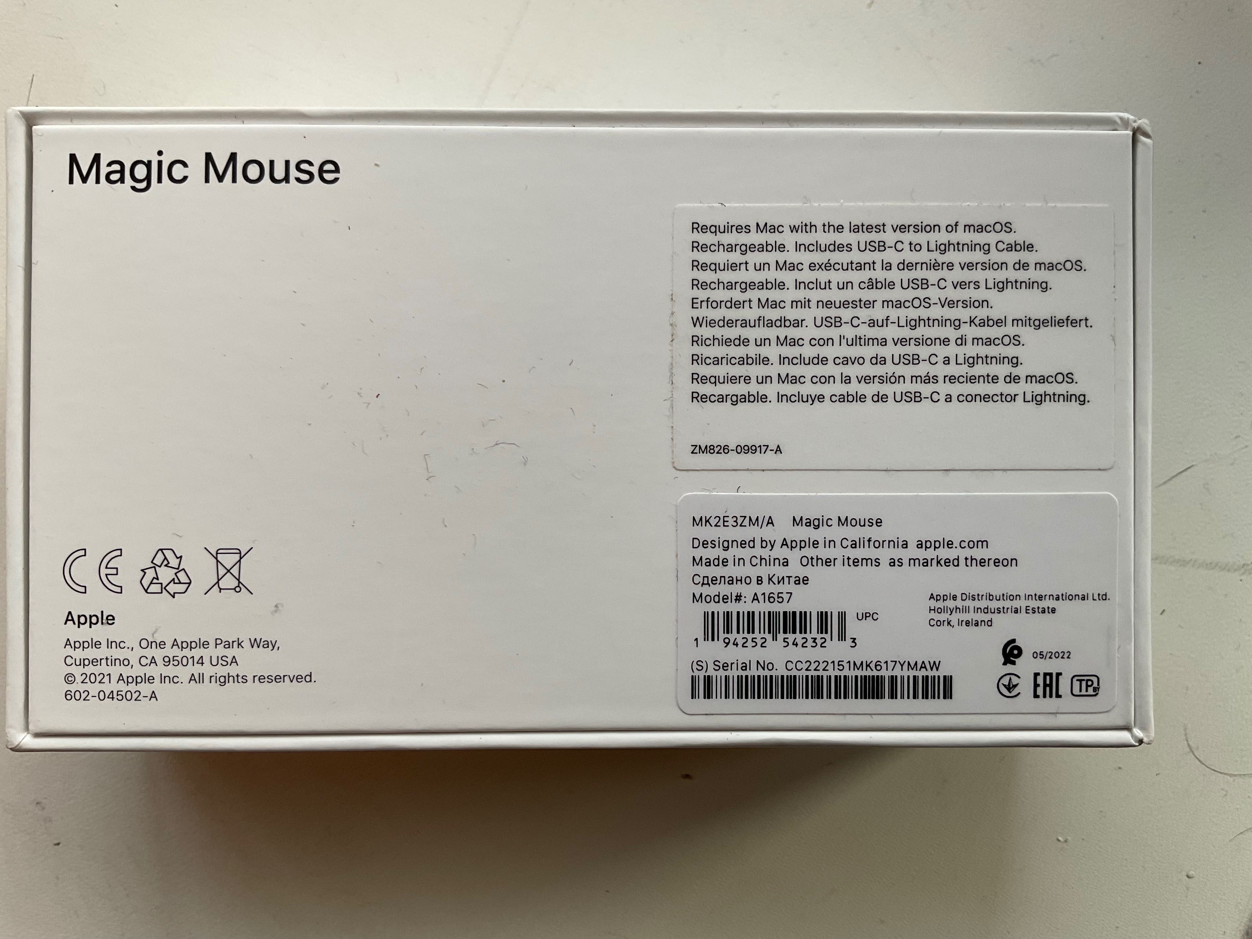 Magic Mouse (мышь оригинальная Apple)